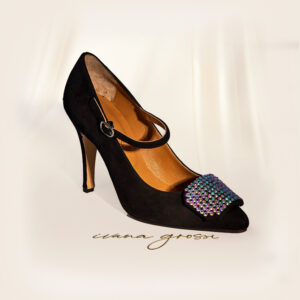Aphrodite Stiletto Mary Janes Black