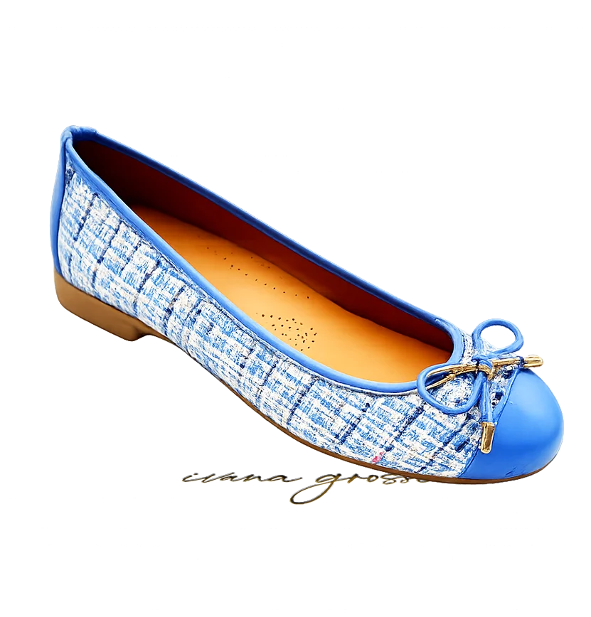 Athina Ballet Flats – blue - 01