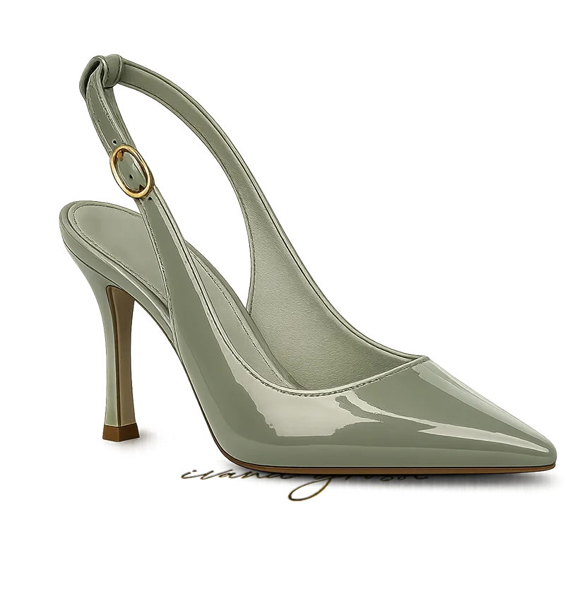 Ivana Grossi - Luxury Custom Footwear - Mili Pumps - Olive 1 Ivana Salonke-04